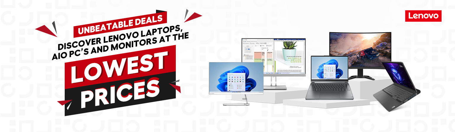 Unbeatable Deals: Discover Lenovo Laptops, AIO PCs, and Monitors at the Lowest Prices