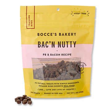 Bocce's Bakery Every Day Bac'n Nutty Training Bites Dog Treats