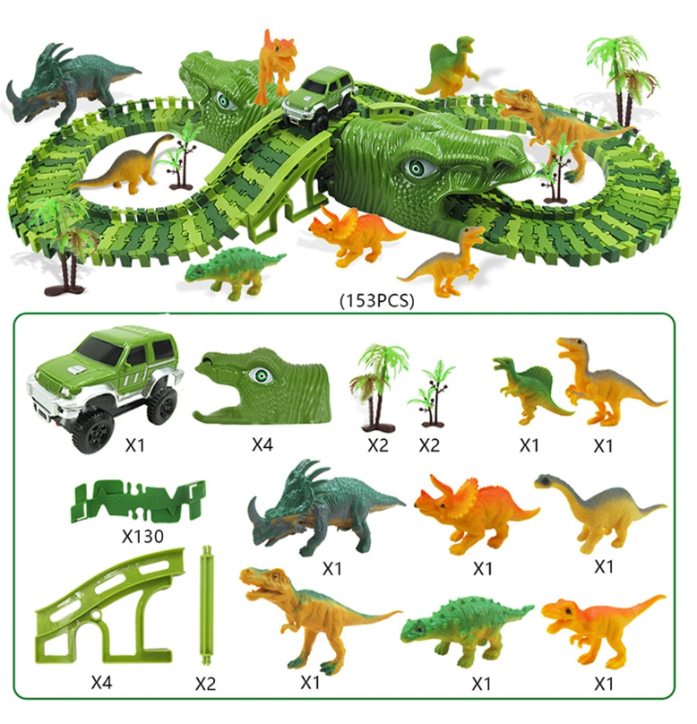 dinosaur paradise track set