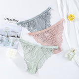 Sexy Panties Women Lace Hollow Out Underwear Panties Lingerie Ladies Seamless Low-Waist Briefs Underpants Intimates Panty Solid