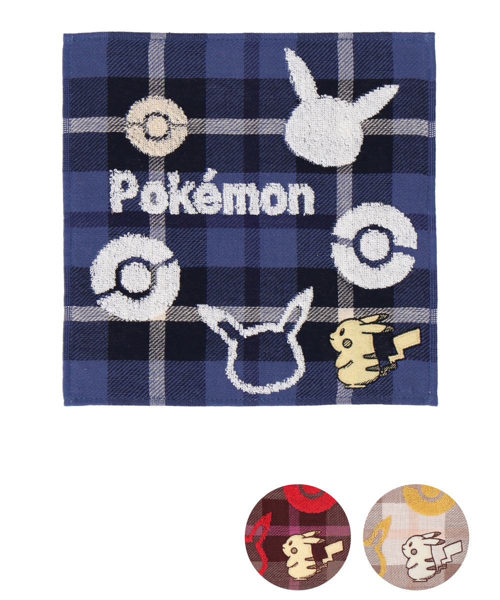 ポケットモンスター pikachu plaid collection ミニタオル