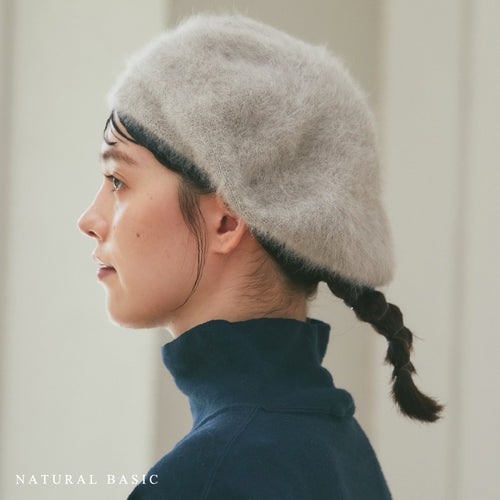 MAISON CARREE 近年モデル 美品 カシミヤ ベレー帽 ニット帽