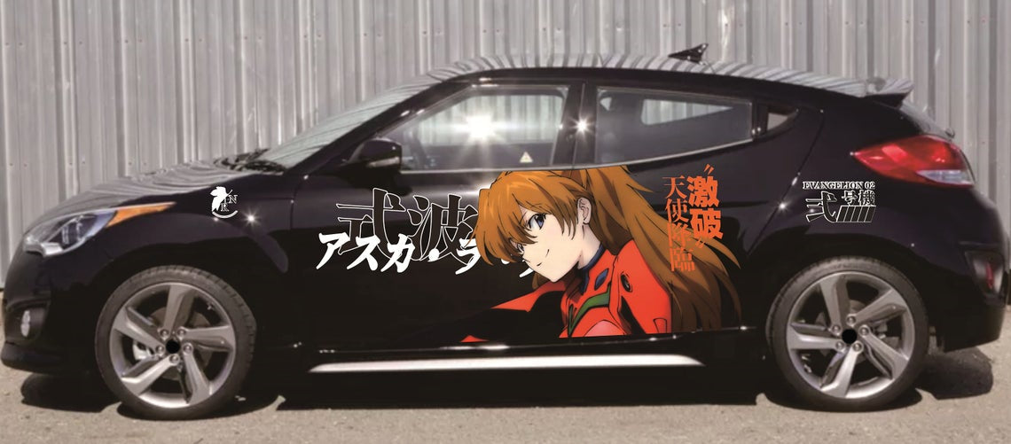 Anime ITASHA Tamamo no Mae Car Wrap Door Side Stickers Decal Fit With   BDSDart