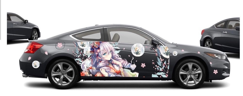 Naruto Itachi Uchiha Inspired Anime Car Decal Anime Car Wraps Sauske Car  Decals  eBay