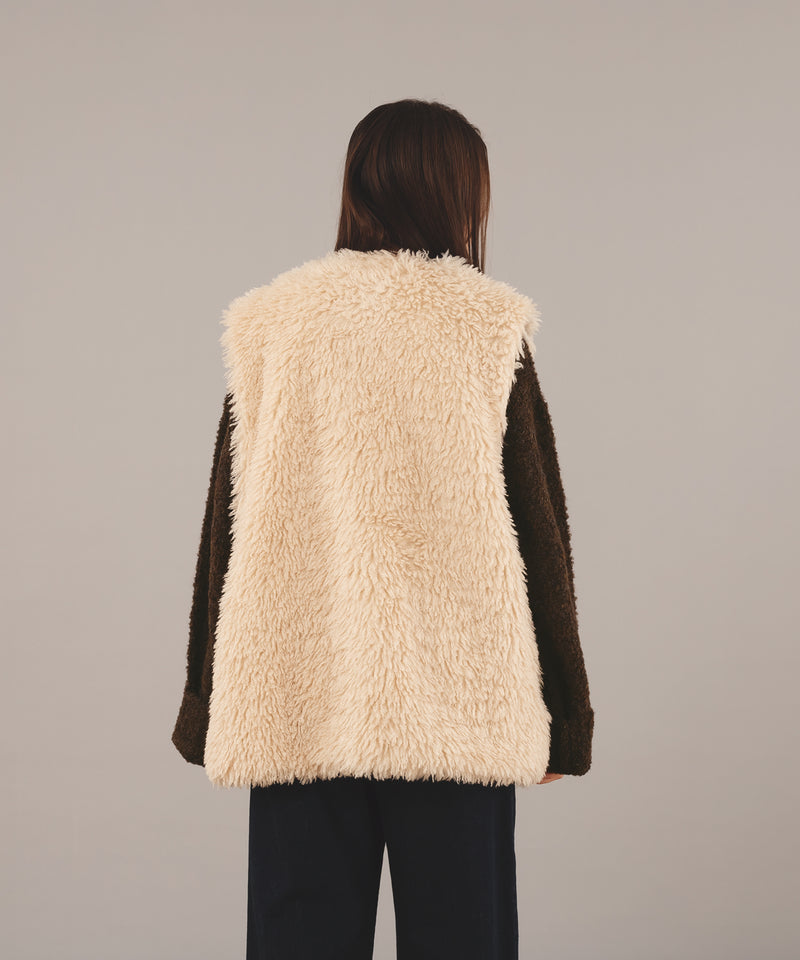 S様専用 enue エヌー フェイクファーベスト fake fur vest www