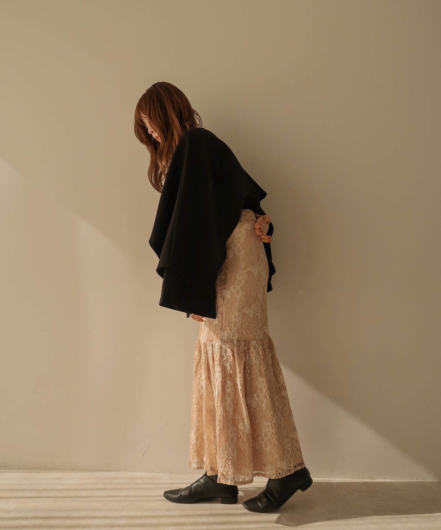 メーカー直売メーカー直売mideal Long Gilet Onepiece ロングジレ