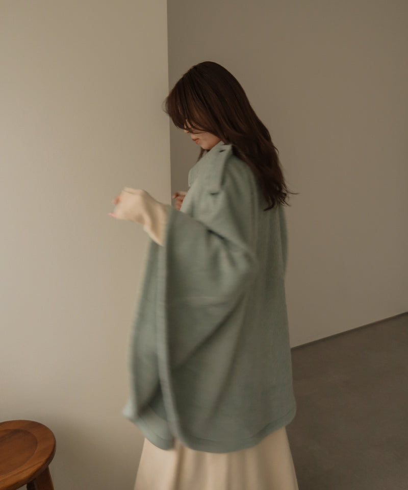 shaggy poncho coat / シャギーポンチョコート