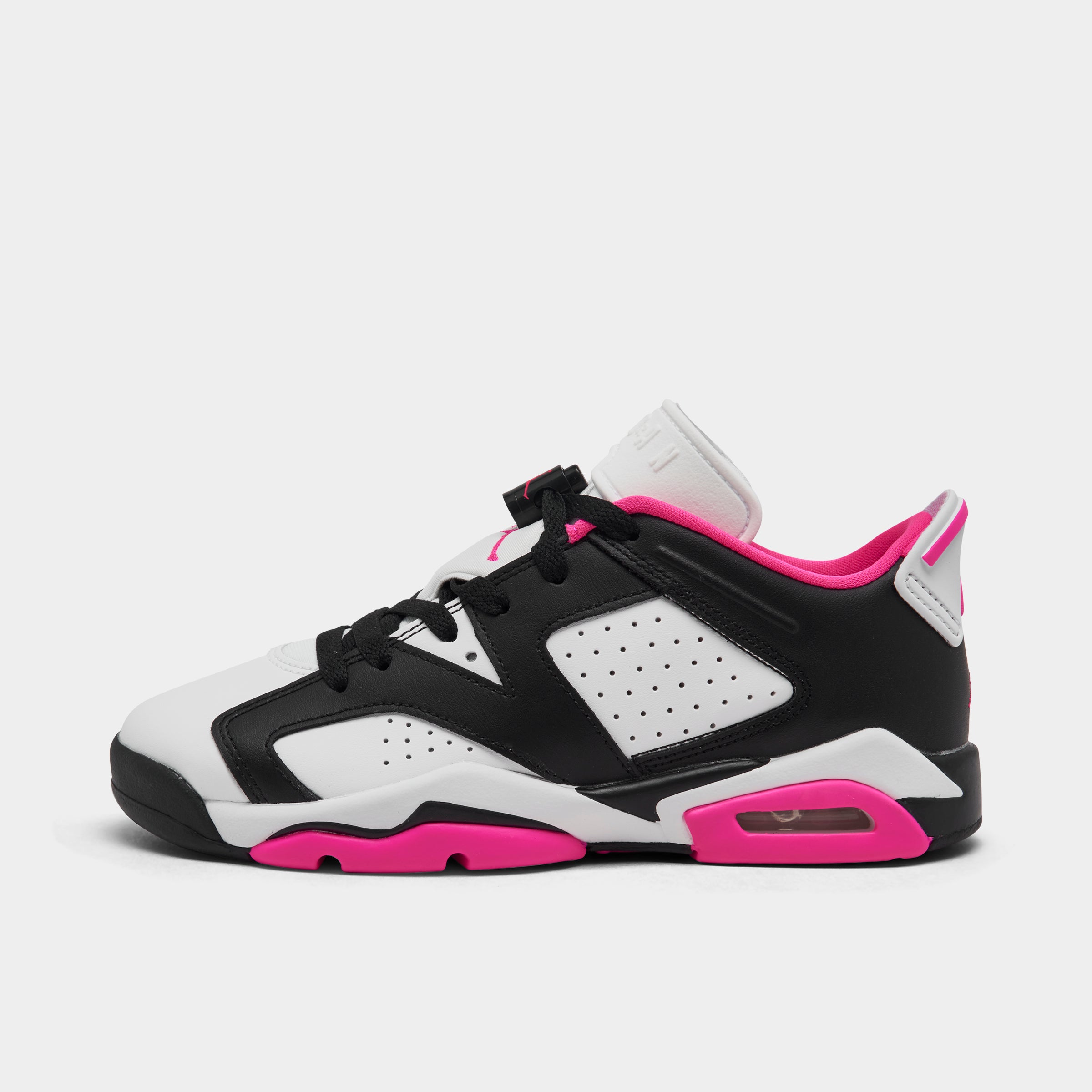 Jordan 6 Retro Low GS Black / Fierce Pink - White