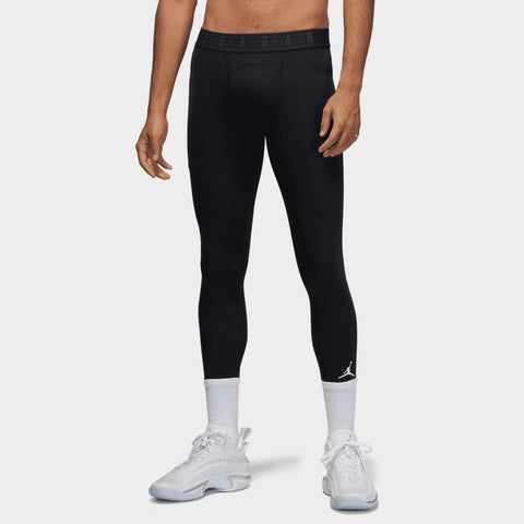 men's black jordan sport dri fit 3/4 tights