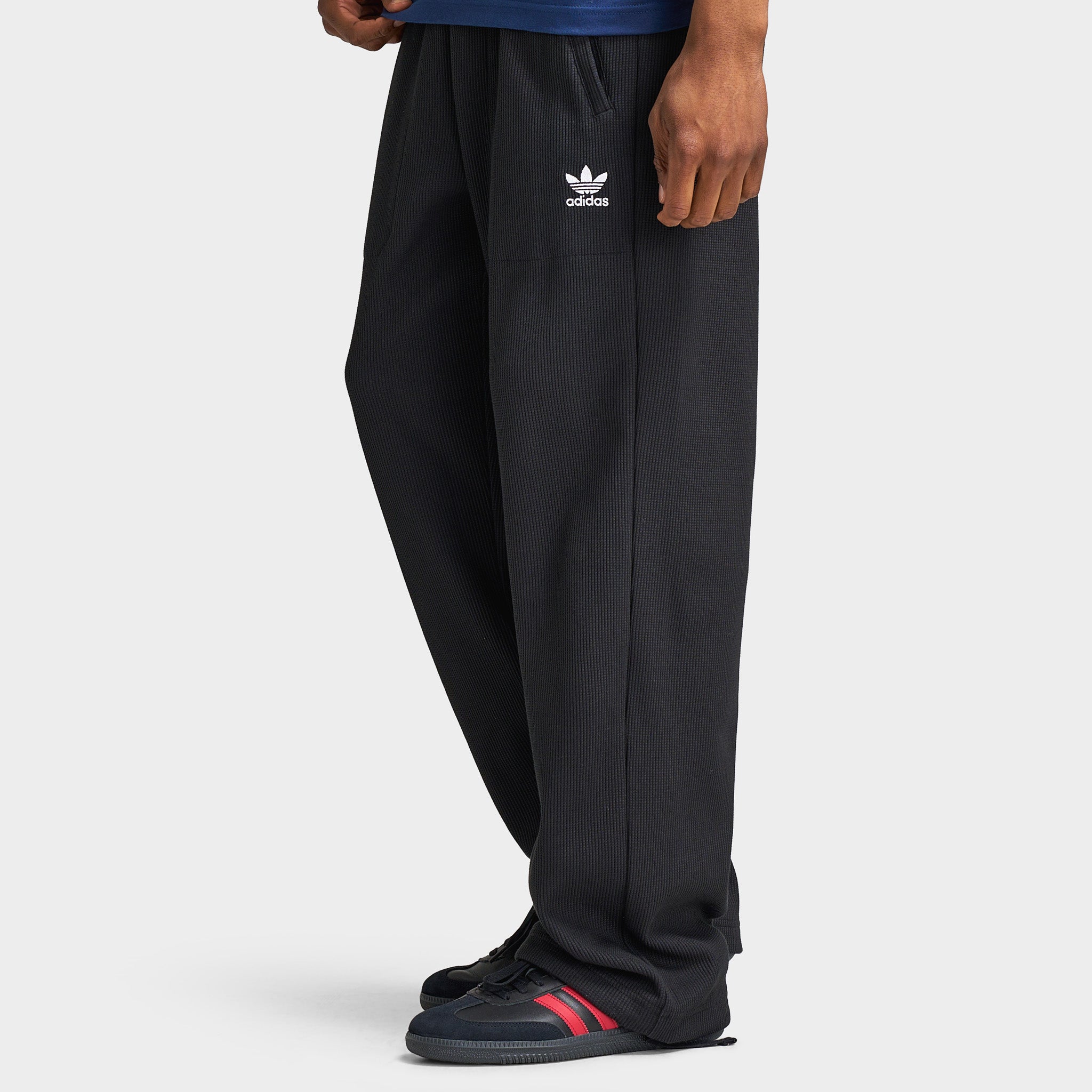 adidas Trefoil Essentials Open Hem Pants / Black
