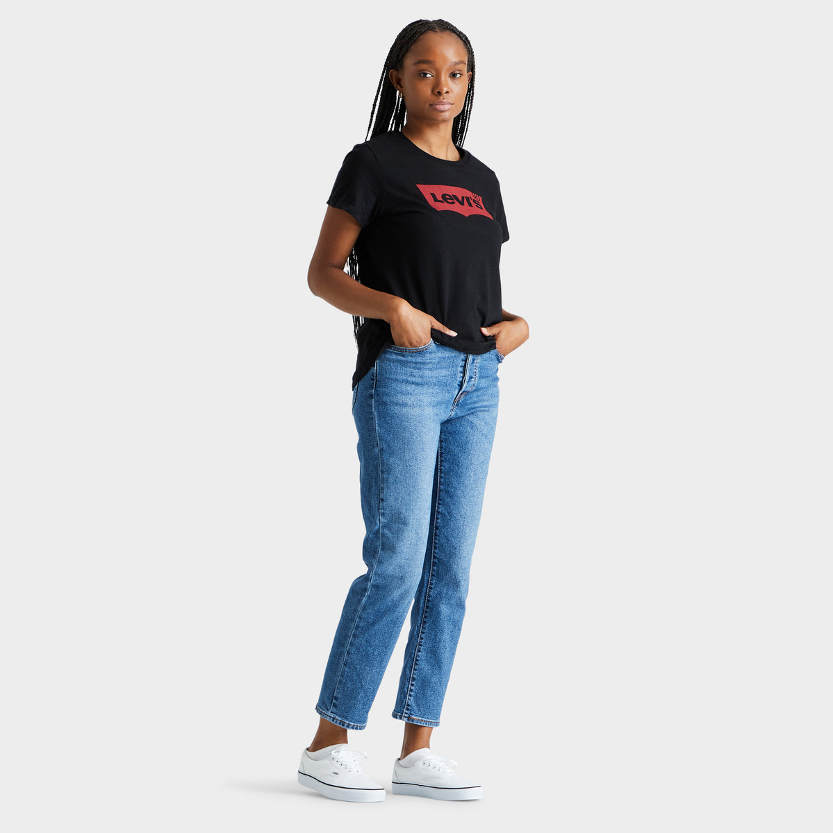 Levi's Women's Wedgie Straight Jeans / Love In The Mist | JD Sports Canada