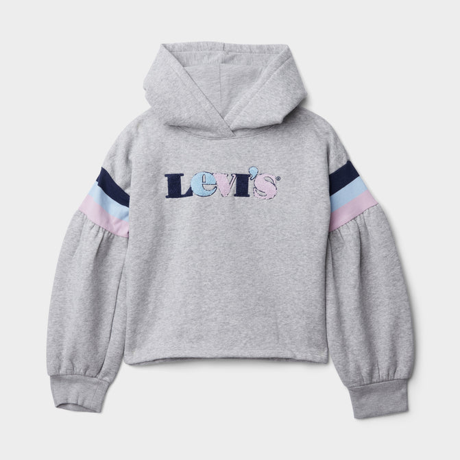 Levi's Girls' Full Sleeve Cropped Pullover Hoodie / Light Grey | JD Sports  Canada