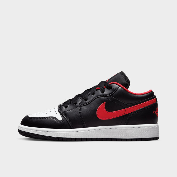 black and red air jordan 1 low