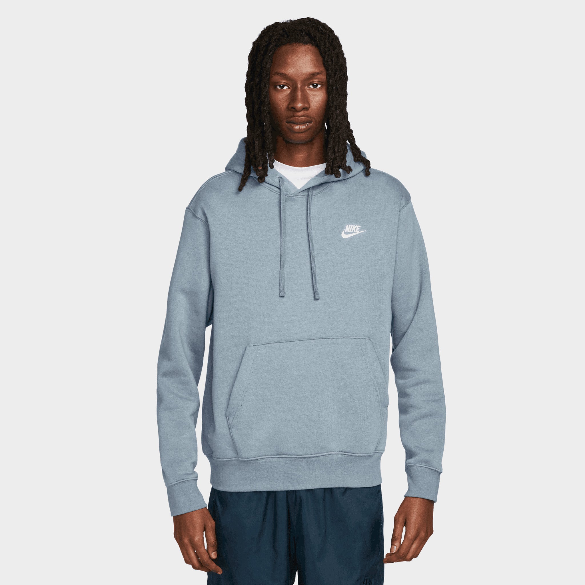 Nike Club Fleece Pullover Hoodie Ashen Slate / Ashen Slate | JD Sports Canada