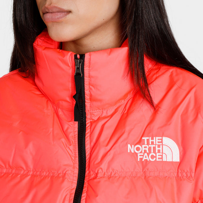 The North Face Women's Nuptse Short Jacket / Brilliant Coral | JD