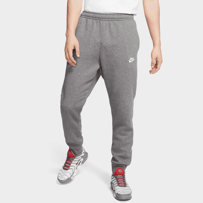 nike men's sportswear club fleece joggers gray