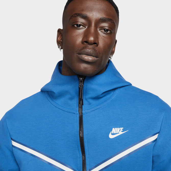 Nike Sportswear Tech Fleece Full Zip Hoodie Marina Blue / Light B | JD Sports Canada