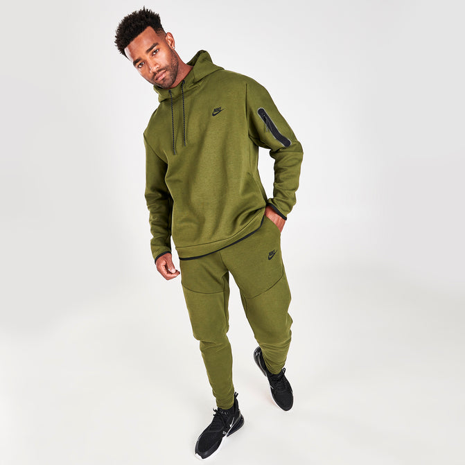 Nike Sportswear Fleece Hoodie Rough Green / Black | JD Canada