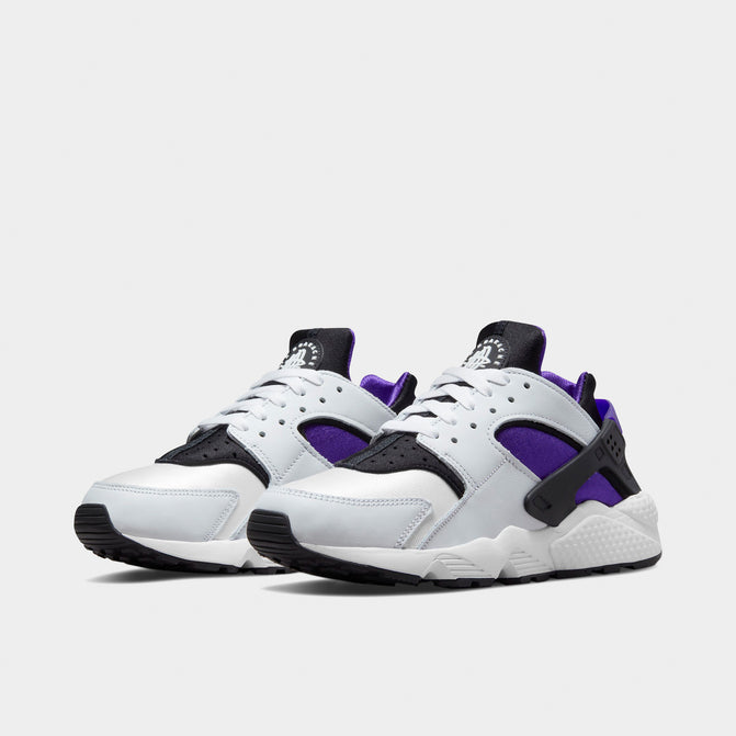 white black and purple huaraches