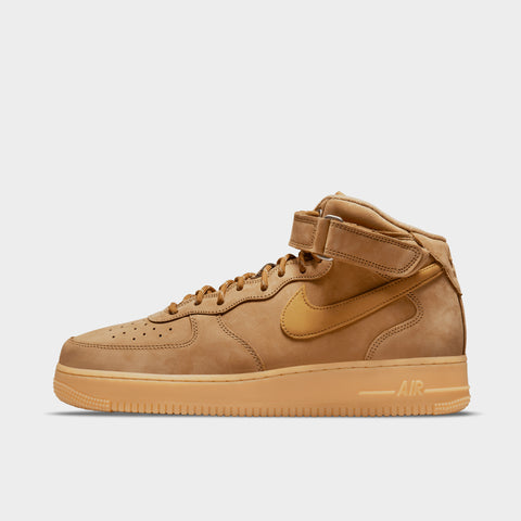 Nike Air Force 1 '07 Mid Flax / Wheat - Gum Light Brown | JD Sports