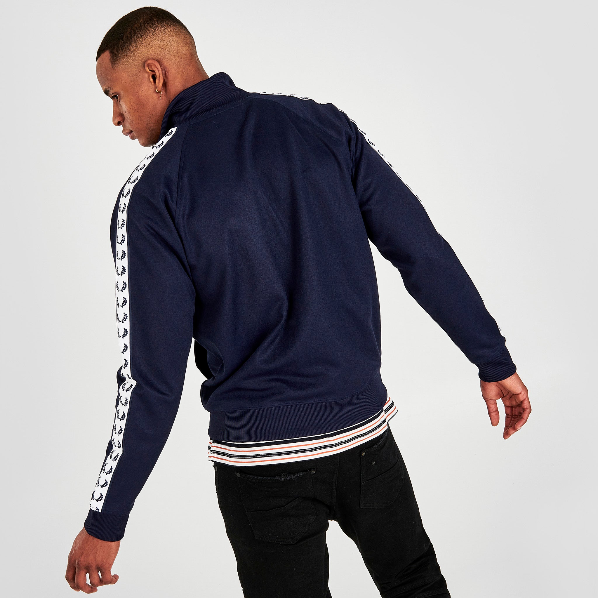 Fred Perry Taped Track Jacket / Carbon Blue | Bramalea City Centre