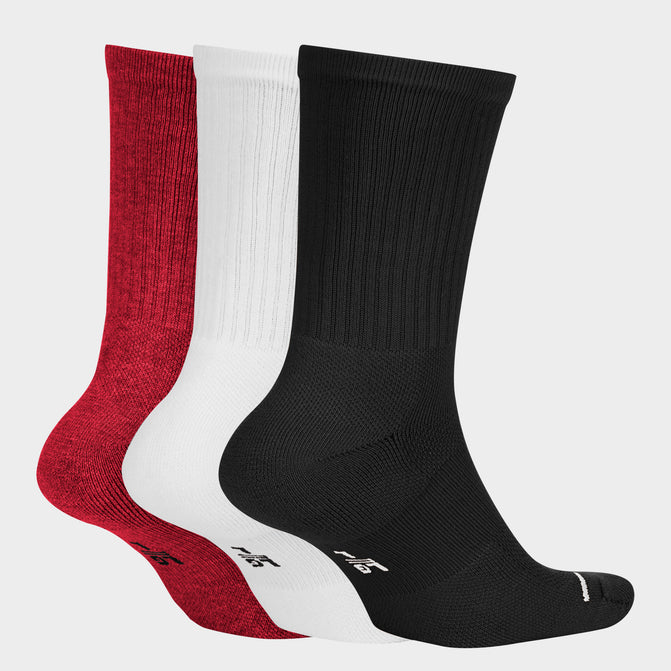 black and red jordan socks