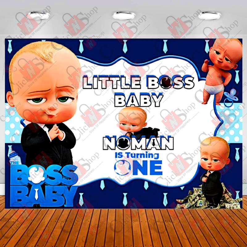 Customize Backdrop Boss Baby Birthday Theme With Your Name (Design No –  