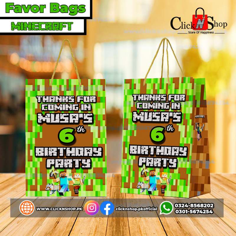 minecraft goodie bags