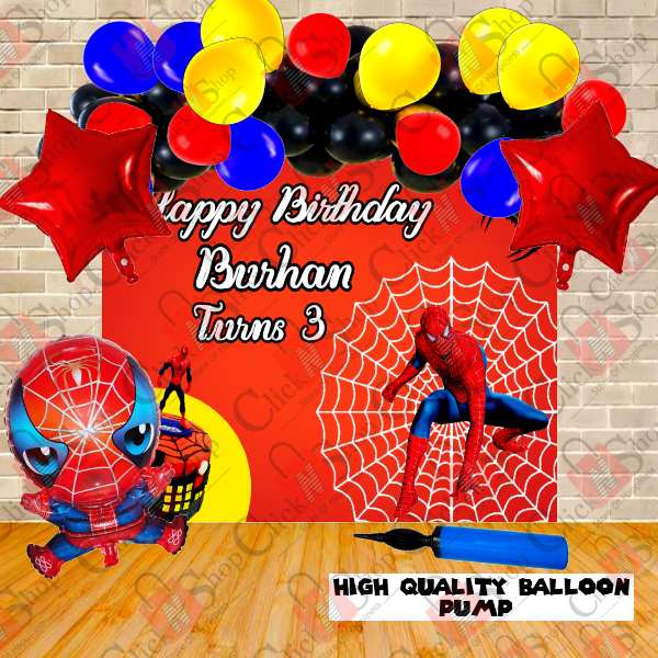 Comemorar aniversário é sempre especial e merece uma decoração incrível! E para isso, o banner de aniversário personalizado é um elemento essencial. Na imagem, mostramos o tema do Spiderman com o Deal Spiderman Birthday Theme With Customized Backdrop Banner. Clique na imagem para conferir todos os detalhes e como encomendar o seu.