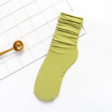 Long Socks Colorful Fashion Heap Heap Socks Women Cute Female Socks for Sandal Girl Sox Calcetines Mujer 10 Solid Candy Color
