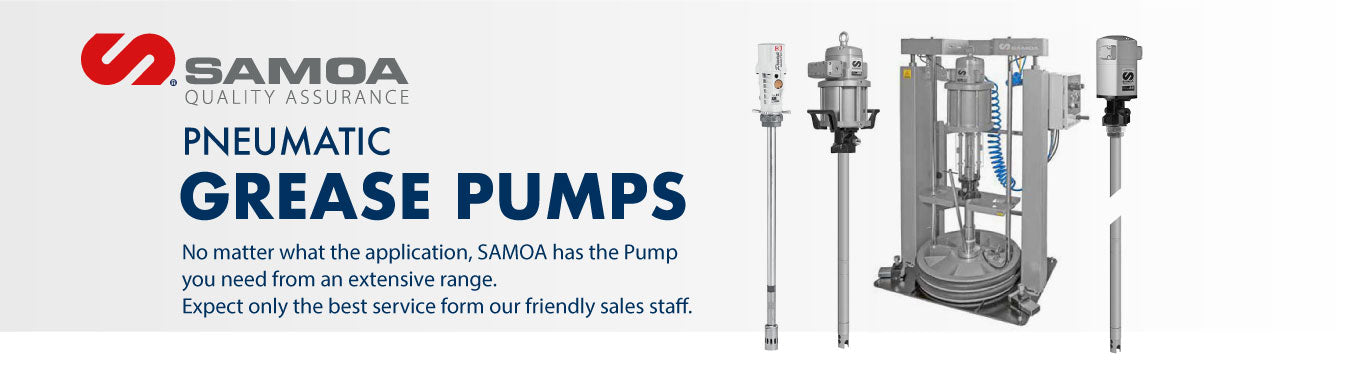 SAMOA Pumpmaster 35, 60:1 Ratio Air Operated Grease Pump & Hose