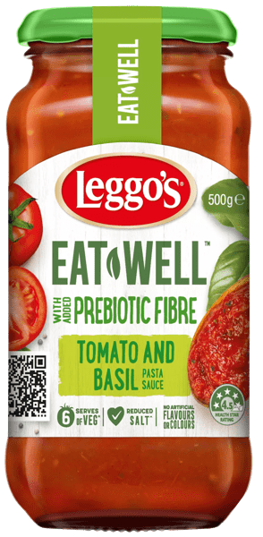 Leggo's Prebiotic Tomato & Basil Pasta Sauce (500g) Food Online Australia |  GF Nation