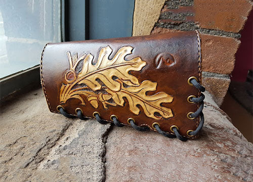 Tooled Leather Ammo Cuff