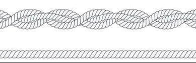 Braided versus twisted thread diagram