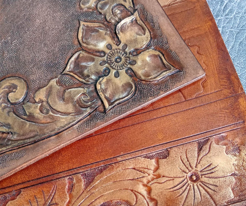 Using Cadence finger highlighting wax on carved/tooled leather work