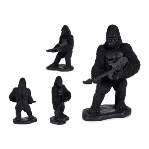 Figurine Décorative Gorille Noir Résine (17,5 x 38 x 27 cm)