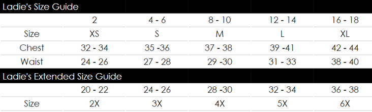 Charles River Size Chart