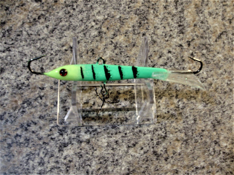 CITRUS GREEN UV VERTICAL JIGGING MINNOW SIZES #9, #7, #5, #3