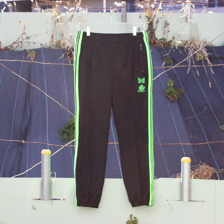 EOTW x NEEDLES】ZIPPED TRACK PANT POLY SMOOTH / Chameleon Emb