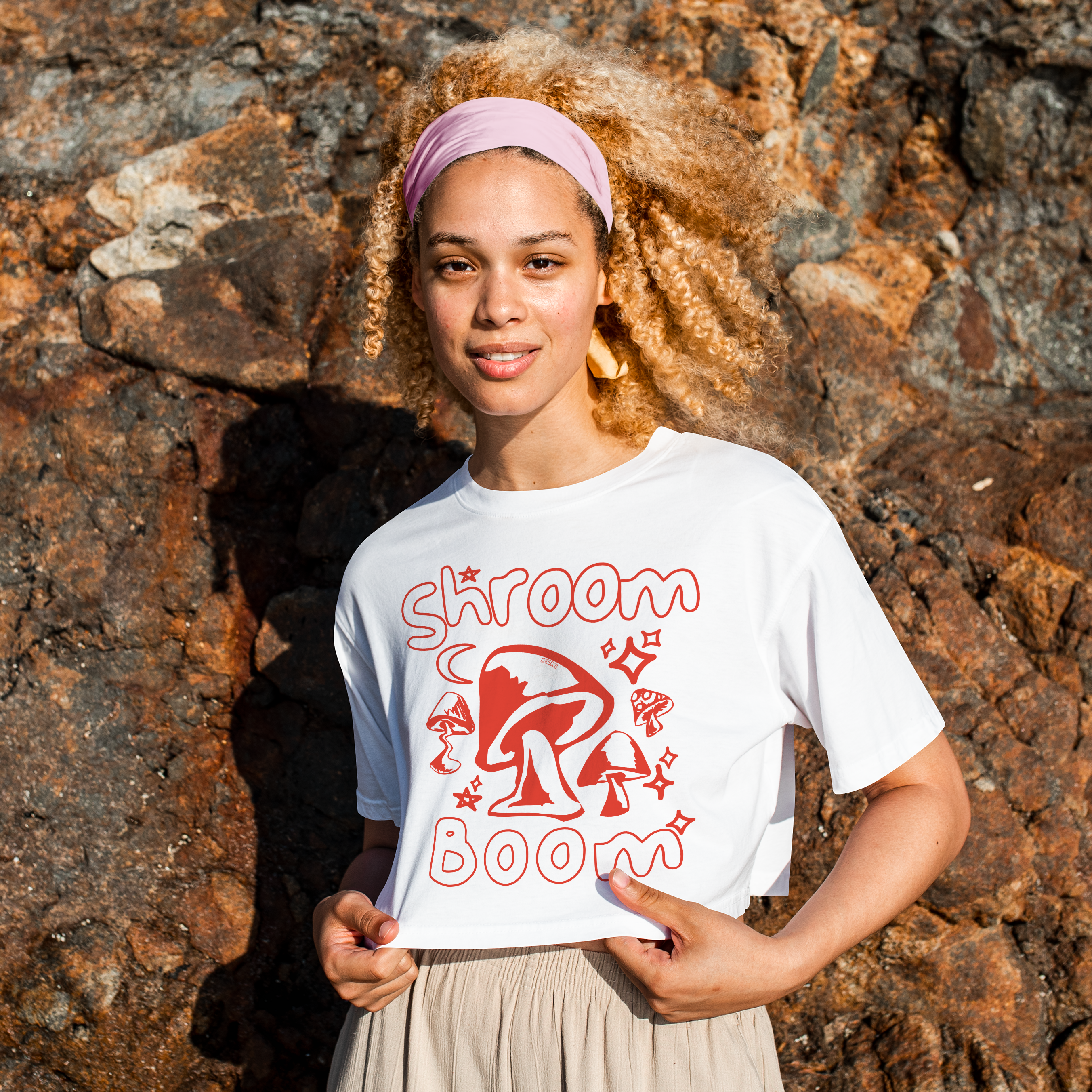 Shroom Boom Cropped T-Shirt - RUNI product image