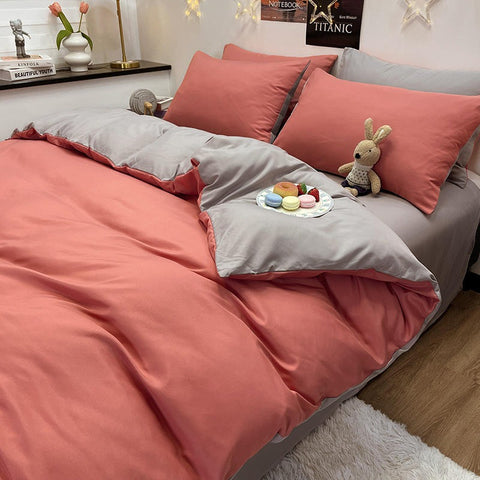 housse de couette couleur unie