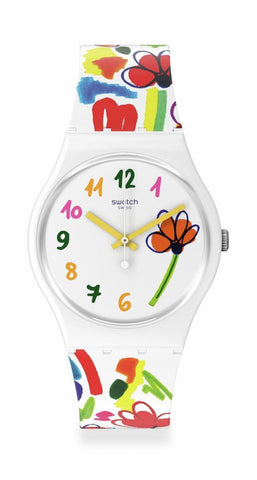 Swatch Flowerz Quartz Watch Phil and Gazelle