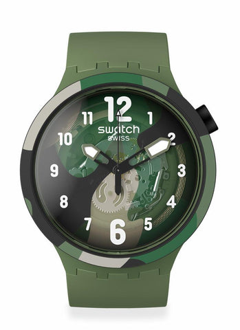 Swatch Look Right Thru Green Pay Watch