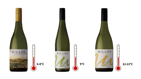 white wine serving temperatures