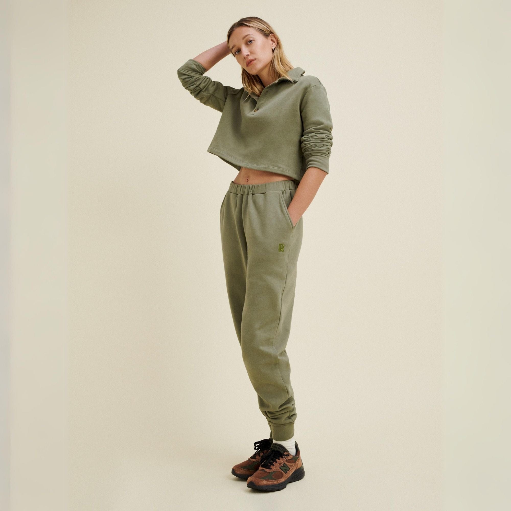 Bailey Sweatpant - Olive-image-3