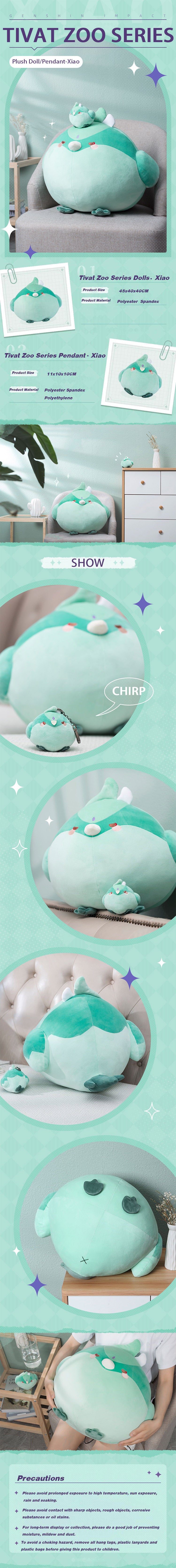 Genshin Official Xiao Bird Plush Dolls