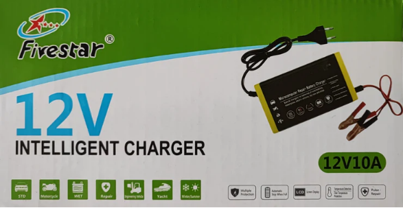 12v 10Amp Intelligent Lead/Gel Battery Charger - Fivestar – Thivha Online  Store