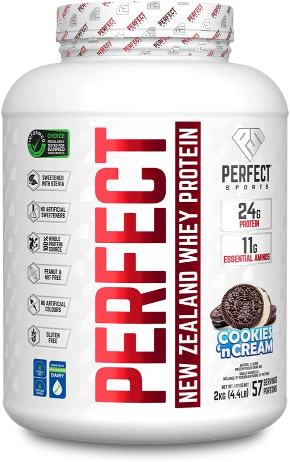PERFECT SPORTS New Zealand Whey Protein, Grass Fed (4.4Lb)