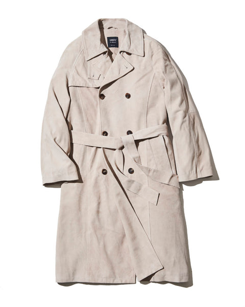 TRENCH COAT IN GOATSKIN SUEDE