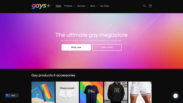 GaysPlus.co Gays+ Gay Pride Apparel And Accessories